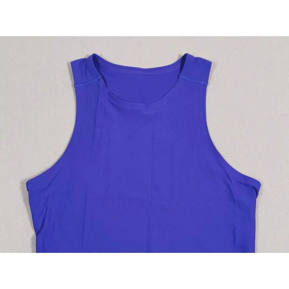 Lululemon SenseKnit Running 2 pc SET High-Rise Leggings Tank Top Size 4/6 Indigo